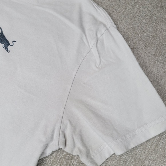 Hollister T-Shirt Mens M White Red Bull Racing F1 Graphic Relaxed Fit Tee - Picture 12 of 12